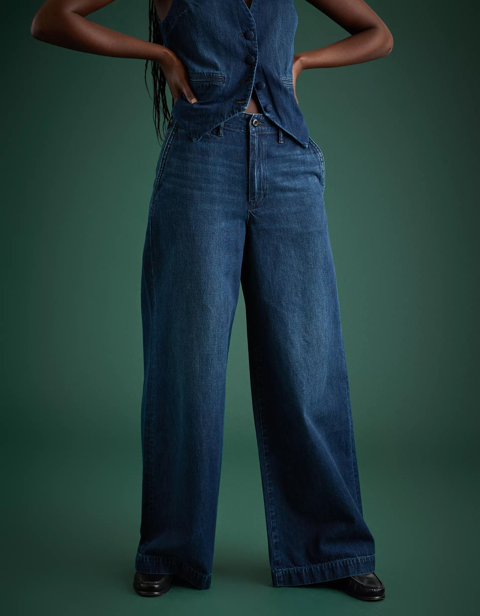 AE77 Premium Wide Trouser Jean Product Image