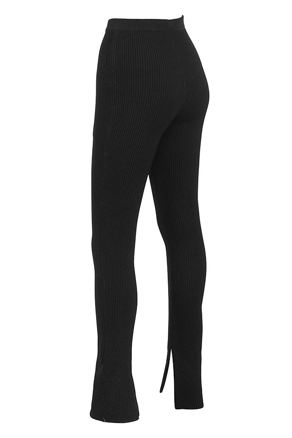 Mitzi  black ribbed knit leggings - sale Product Image
