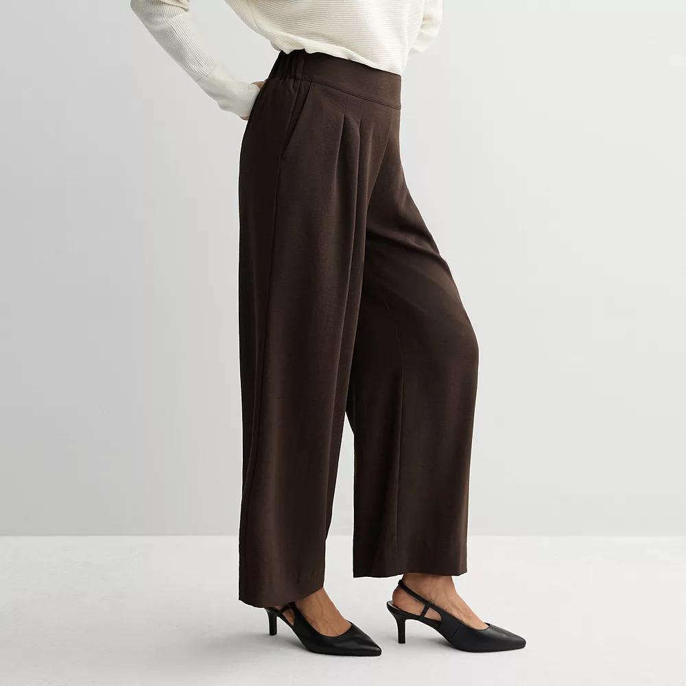 Women's Nine West Soft Pull-On Wide Leg Pants,  Product Image