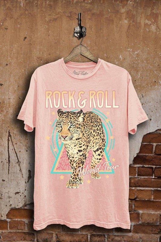 Rock & Roll World Tour Oversized Graphic Tee *FS Product Image