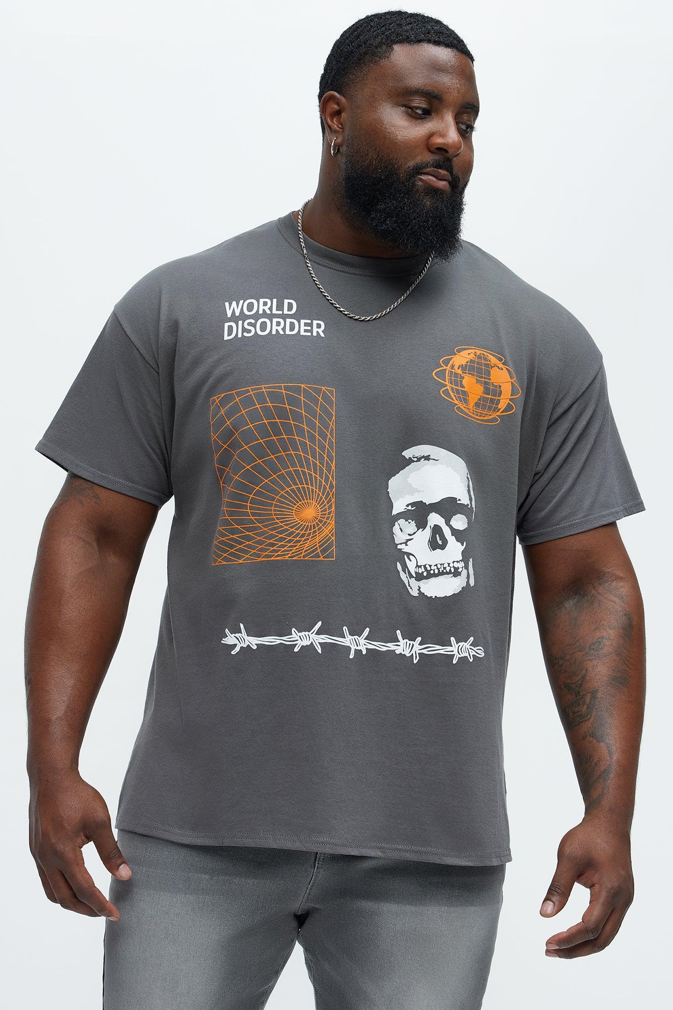 World Disorder System Short Sleeve Tee - Charcoal Product Image