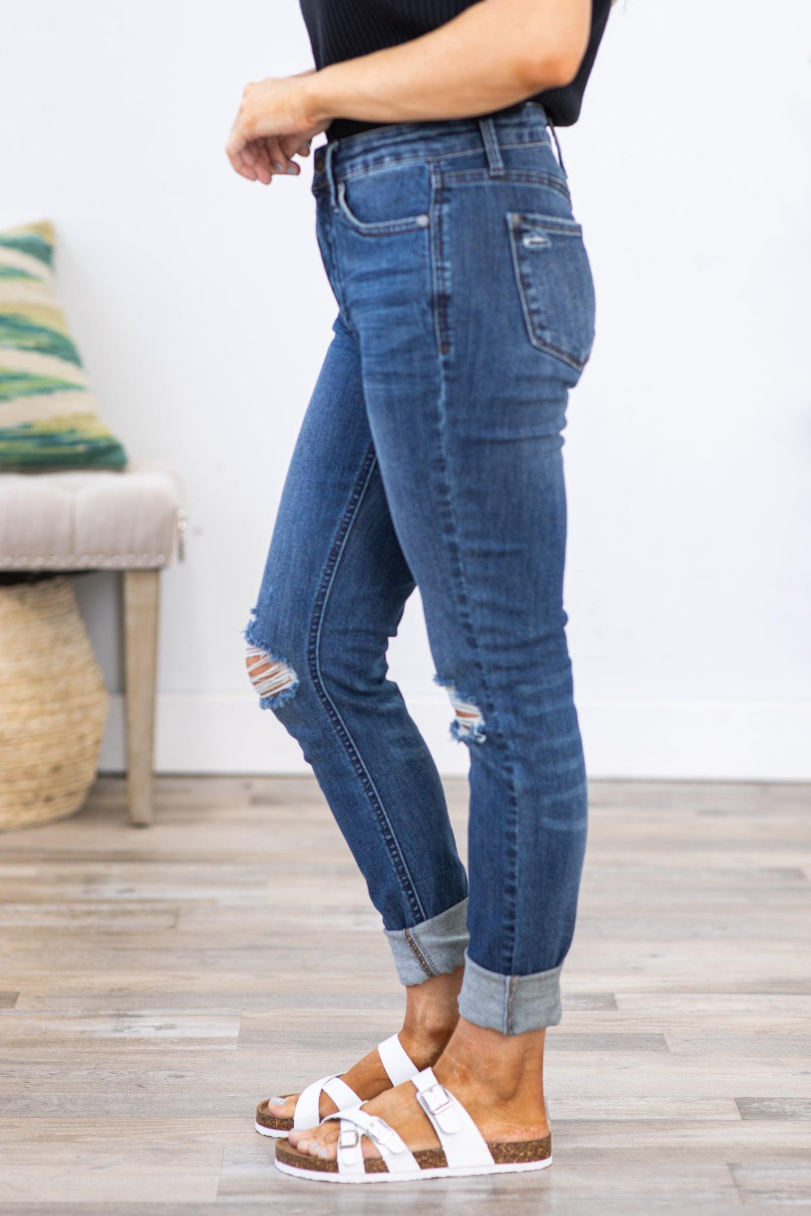 Judy Blue Mid Rise Tummy Control Jeans Product Image