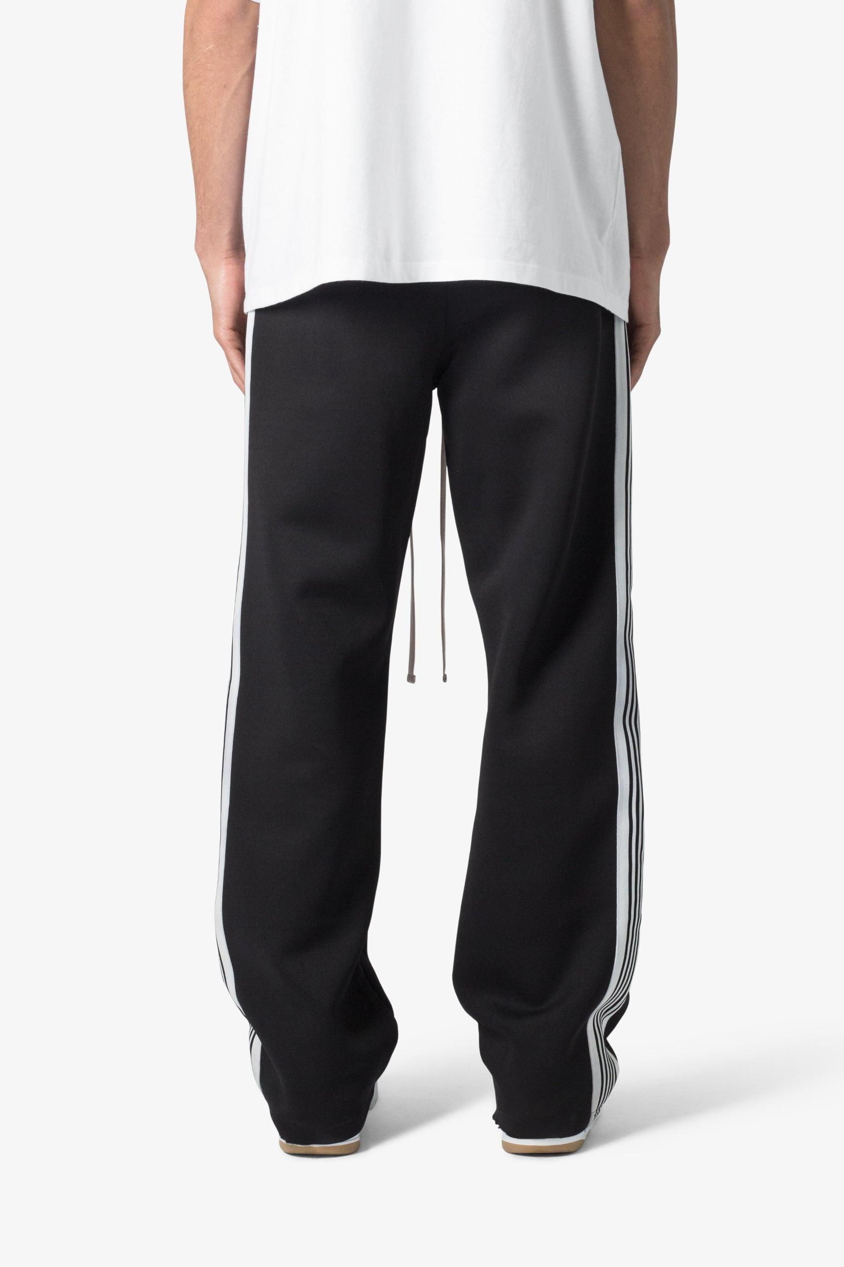 Tricot Side Stripe Pants - Black Product Image