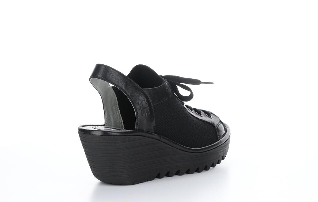 6002354   Yedu Lace-Up Wedge Leather Sandals by Fly London Product Image