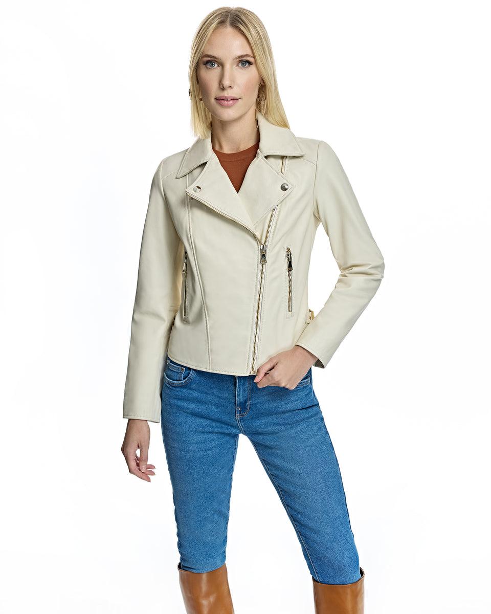 Leather Biker Jacket Product Image