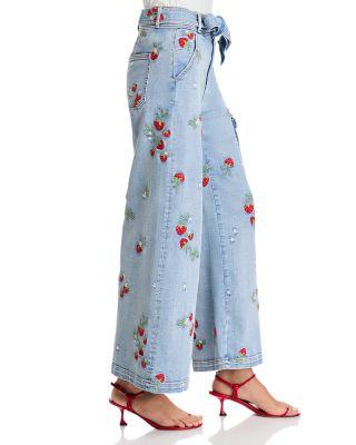 Olivia X Strawberry Fields Jeans in Light Wash Product Image