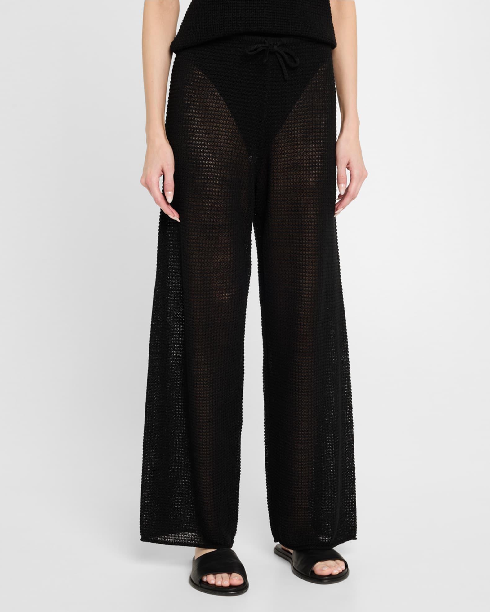 Linen Knit Drawstring Pants Product Image