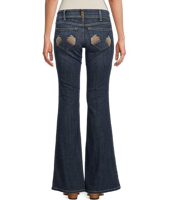 Ariat Pr Paulina Stretch Mid-Rise 5-Pocket Flare Hem Jeans Product Image