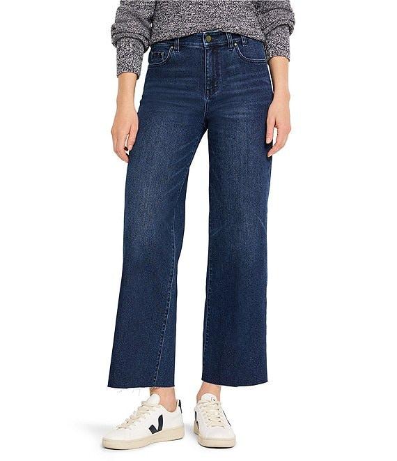 NIC + ZOE Weekend Mid Rise Wide Leg Ankle Jeans Product Image