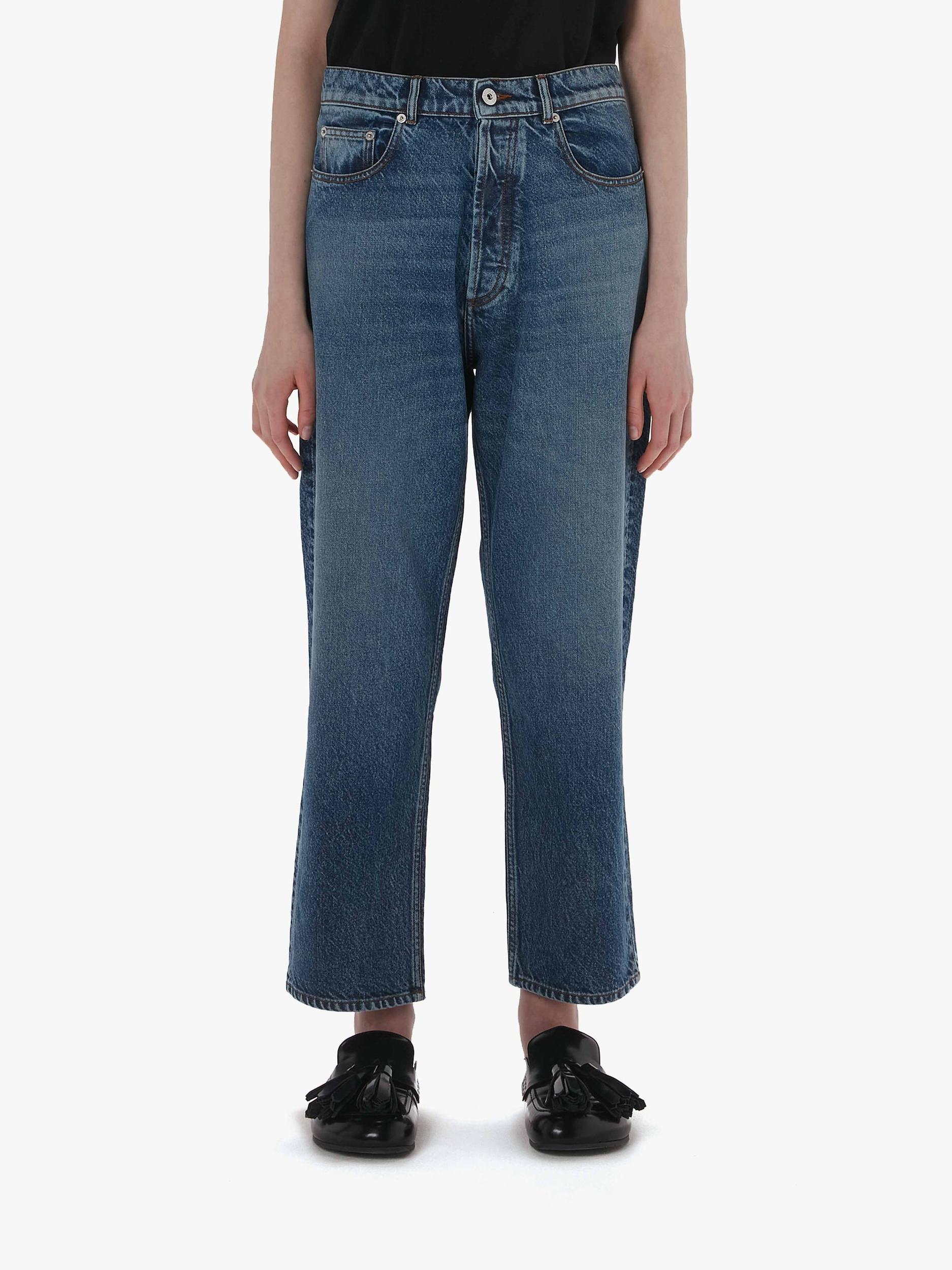 CROPPED STRAIGHT LEG JEANS Product Image