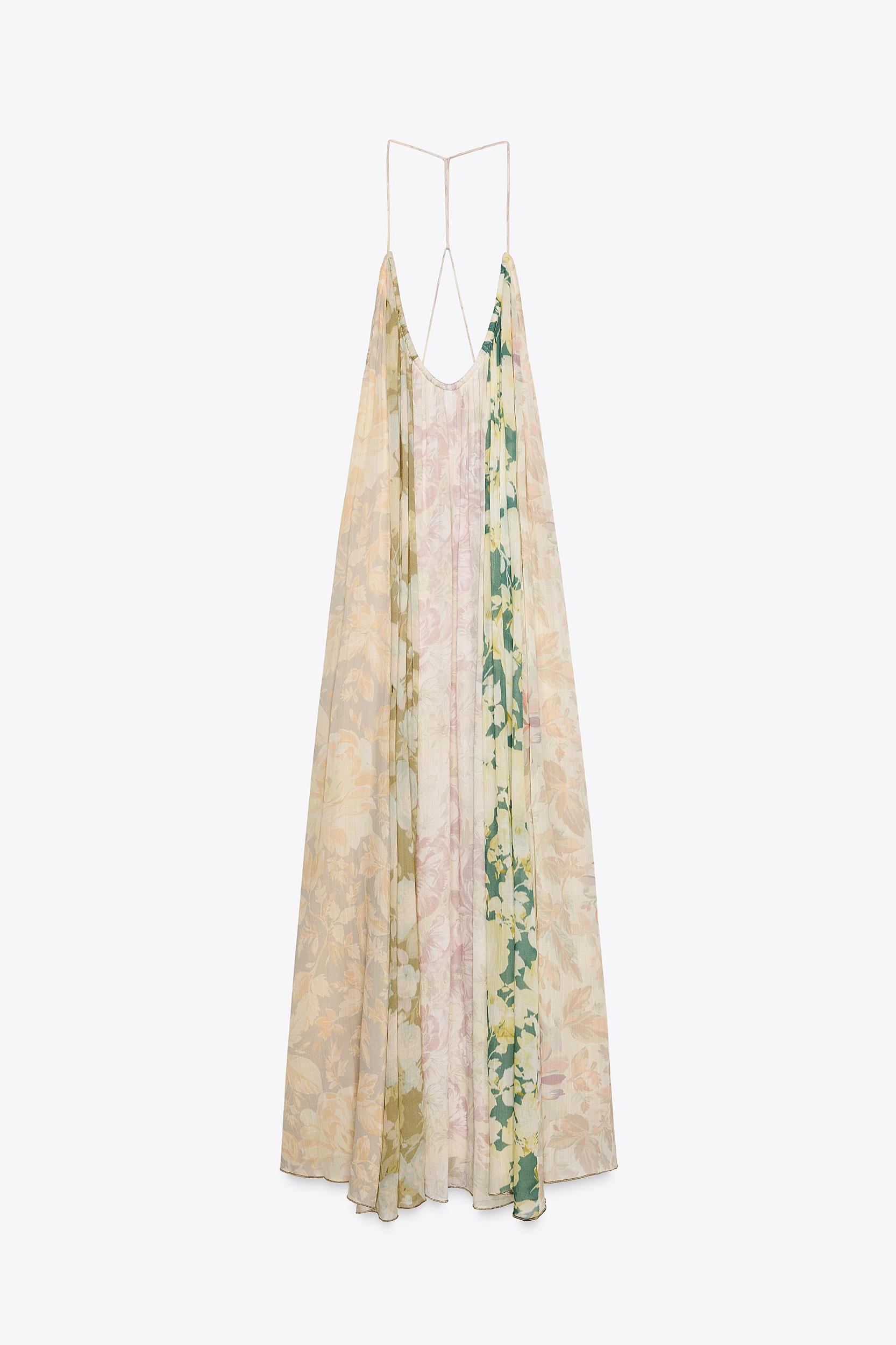 FLORAL PATCHWORK DRESS ZW COLLECTION Product Image