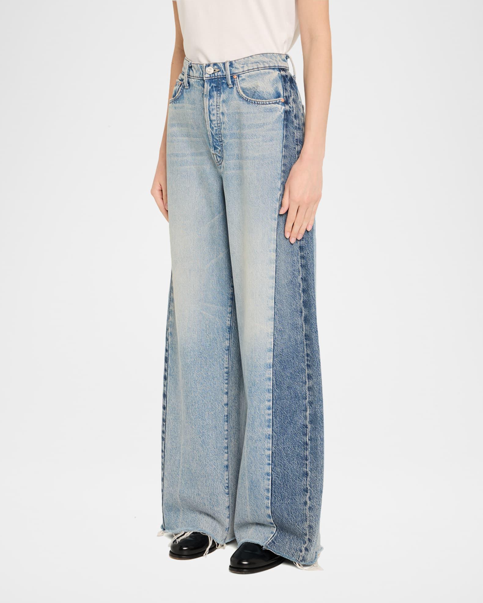 The Pipe-Dream Button Sneak Fray Jeans Product Image