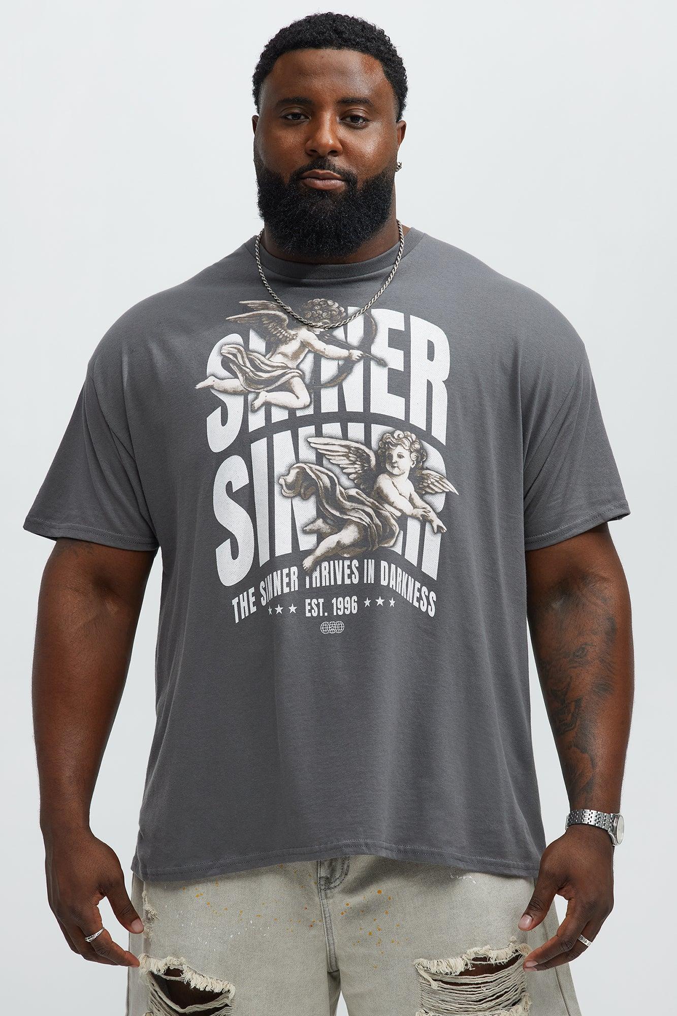 Sinner's Haven Short Sleeve Tee - Charcoal Product Image