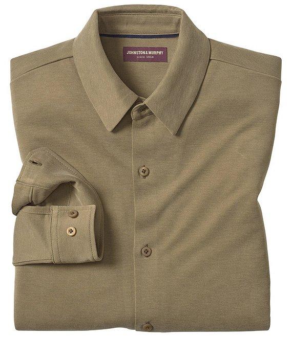 Johnston & Murphy Vintage Birdseye Long Sleeve Woven Shirt Product Image