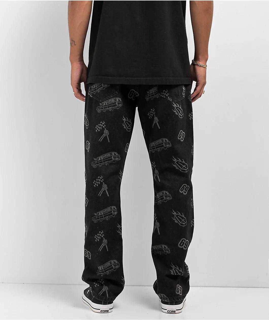 Lurking Class by Sketchy Tank Burnout Black Denim Jeans Product Image