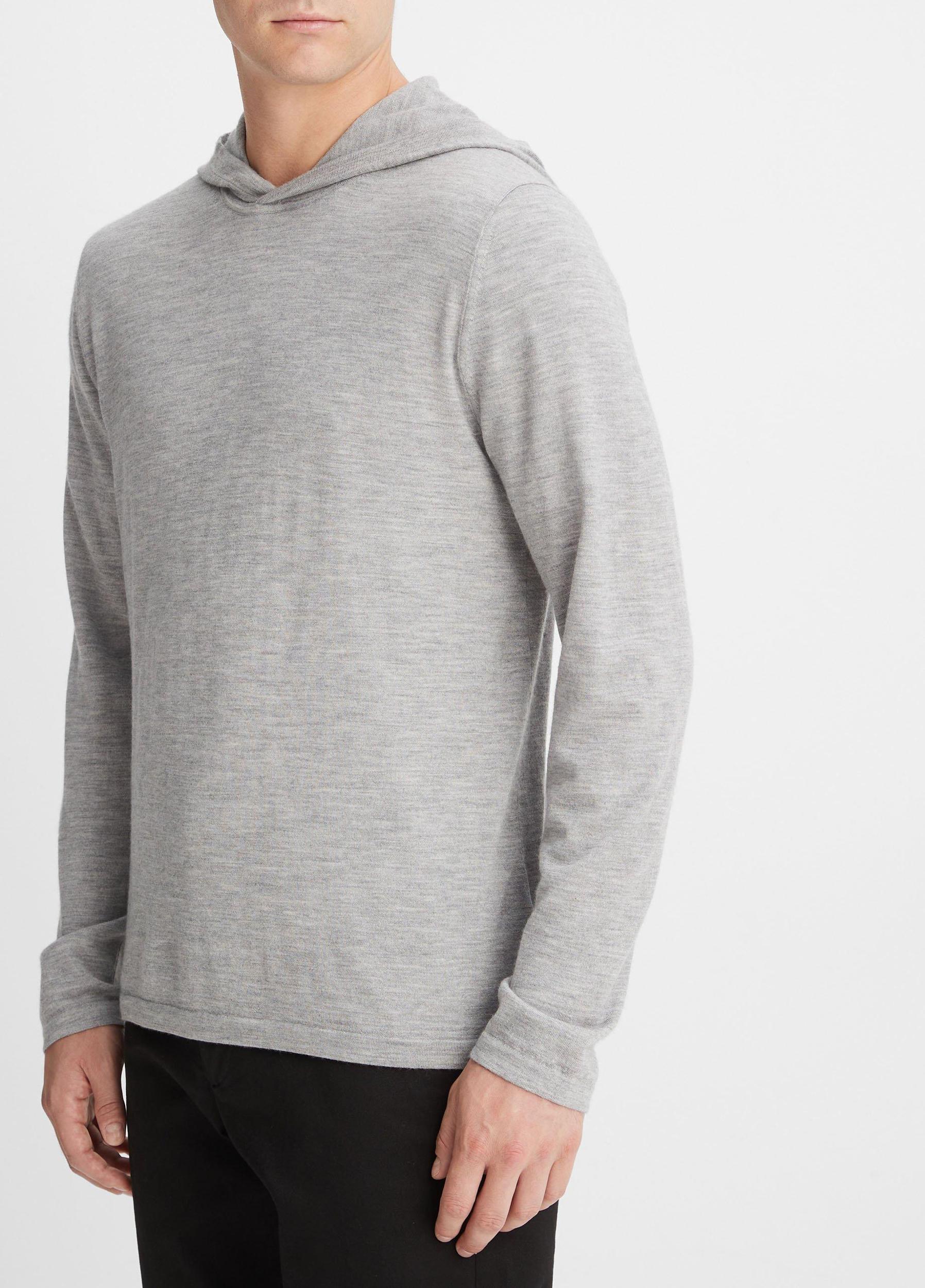 Featherweight Wool Cashmere Pullover Hoodie Product Image