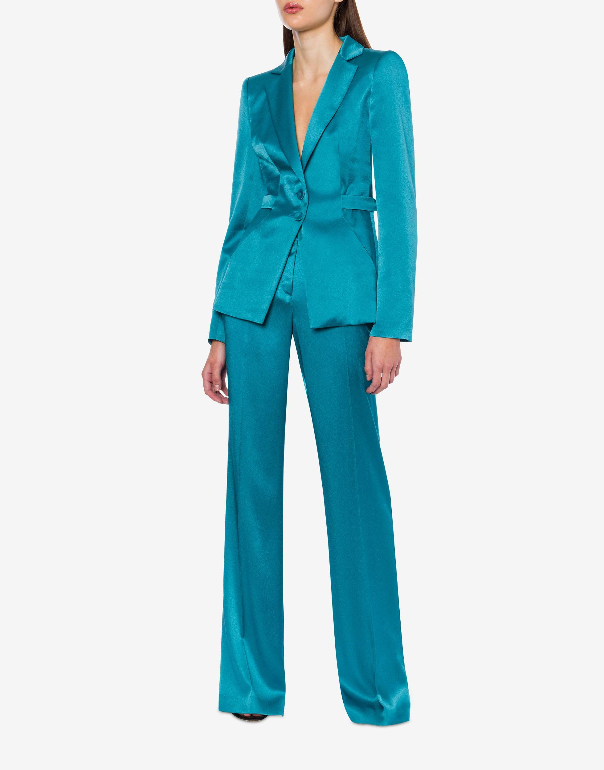 Wide satin trousers Product Image