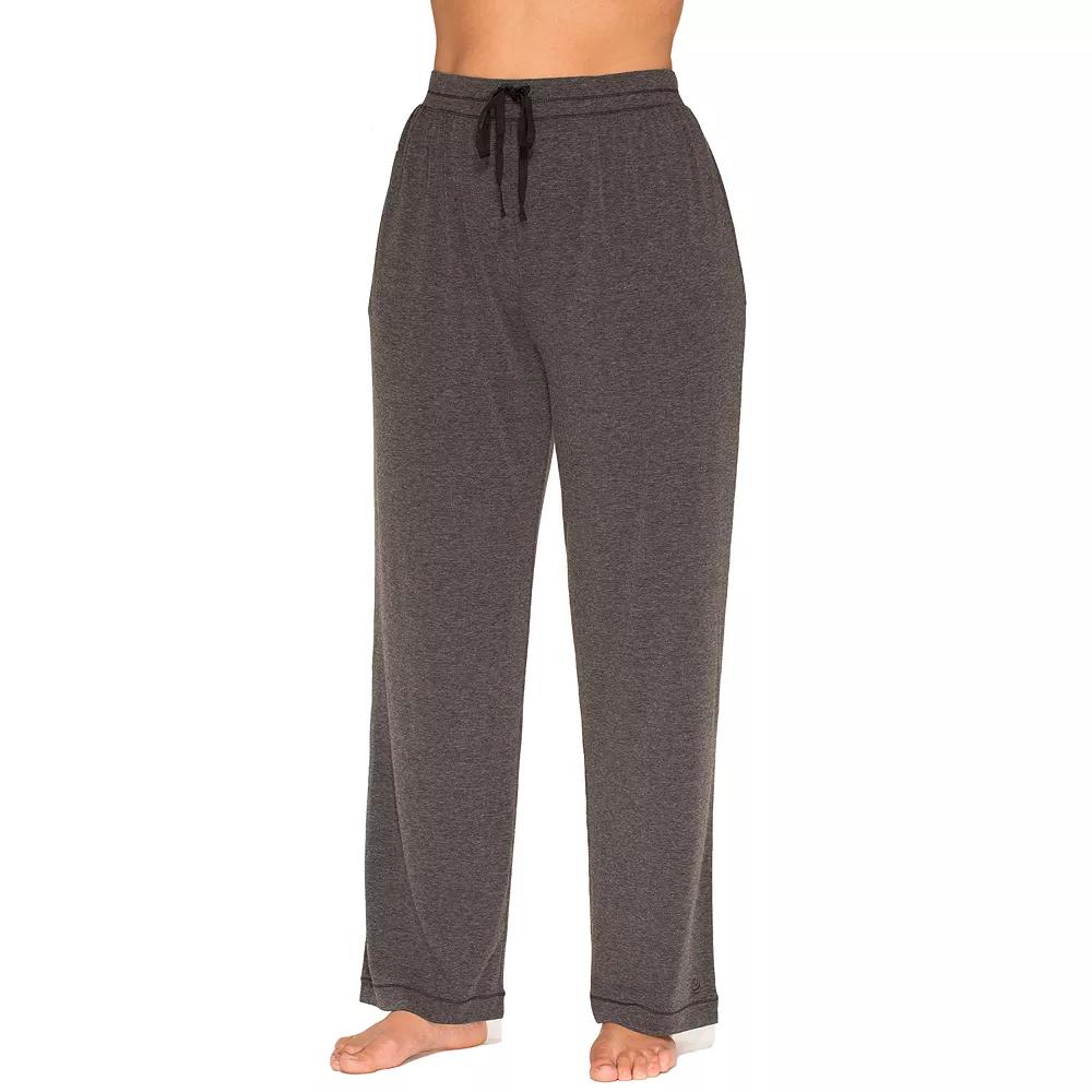 Plus Size Cuddl Duds® Essentials Pajama Pants, Women's, Size: 1XL, Grey Heather Product Image