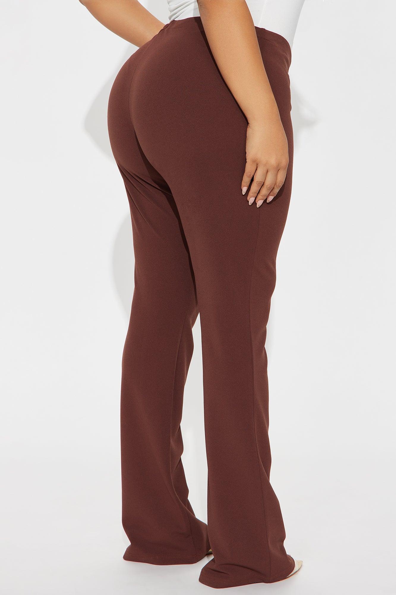 The Absolute Sweetest Low Rise Flare Pant - Brown Female Product Image