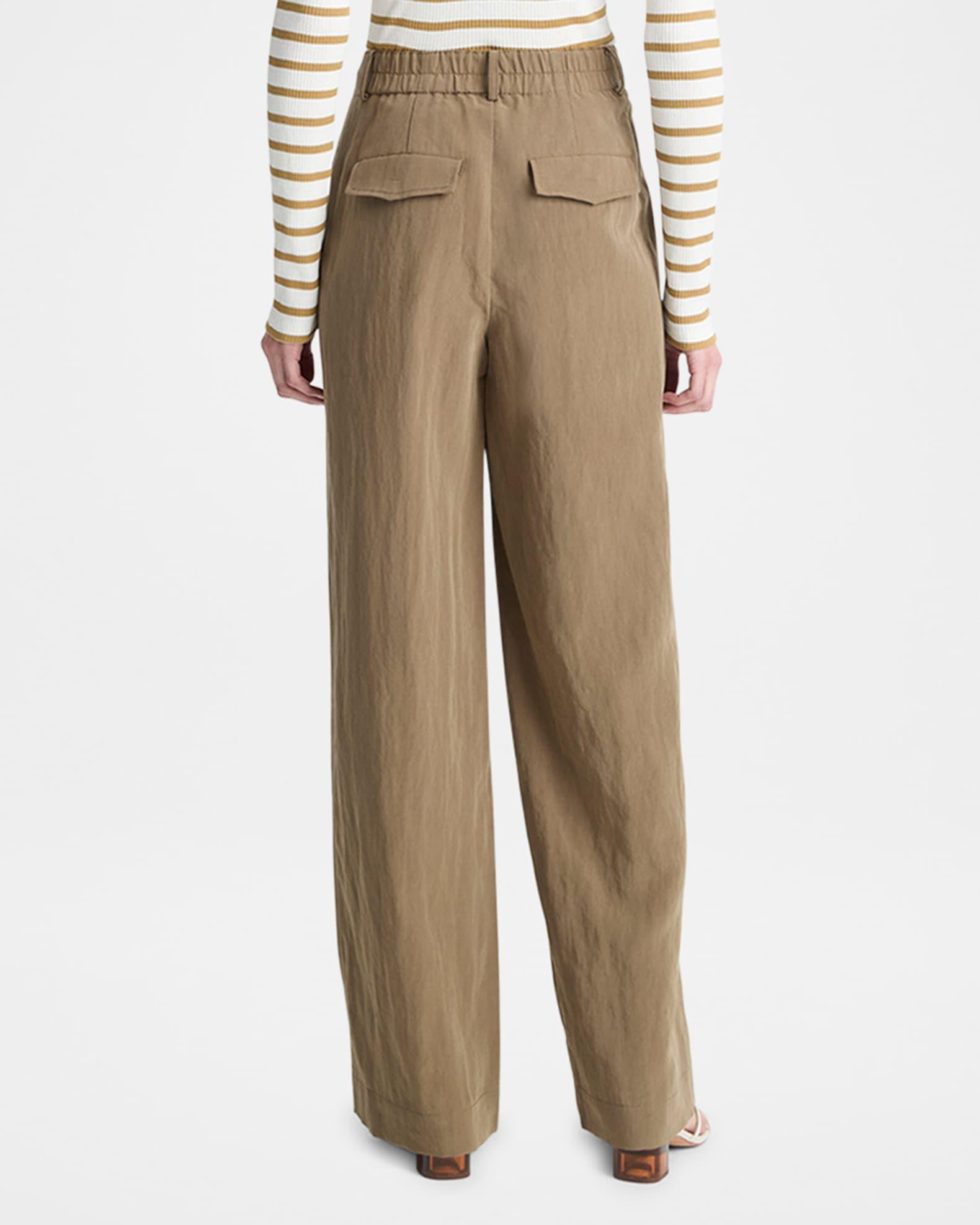 Mid-Rise Relaxed Wide-Leg Pants Product Image