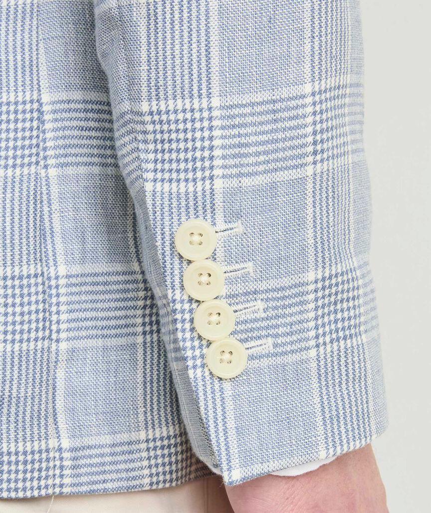 Helmsman Plaid Linen Blazer Product Image