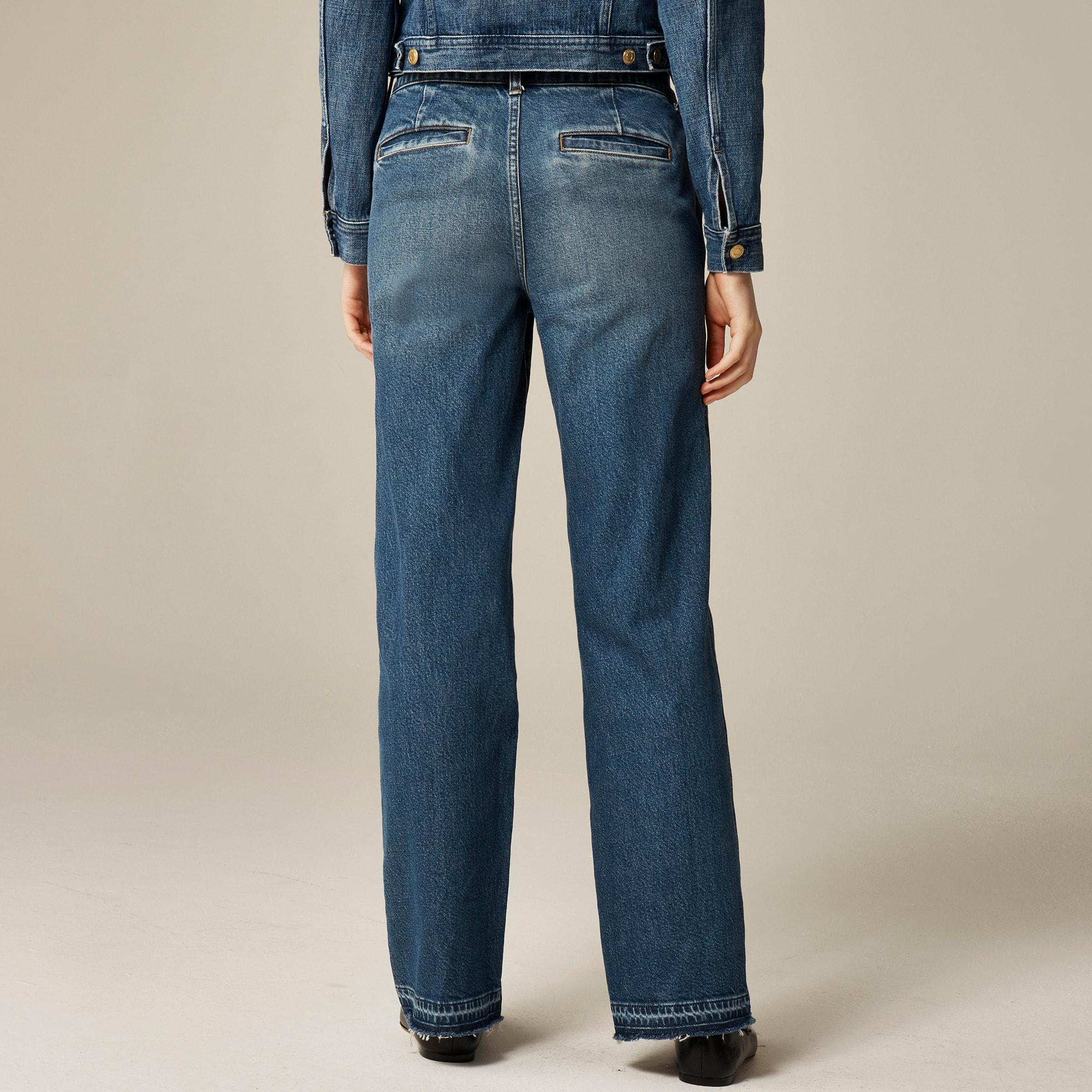 Full-length slim-wide trouser jean Product Image