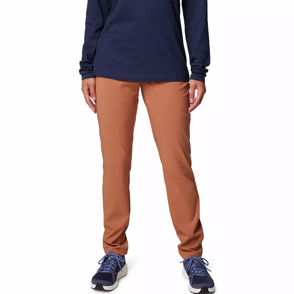 Women's Columbia Slim Midrise Anytime Pull-On Pants, Size: Small, Camel Brown Product Image