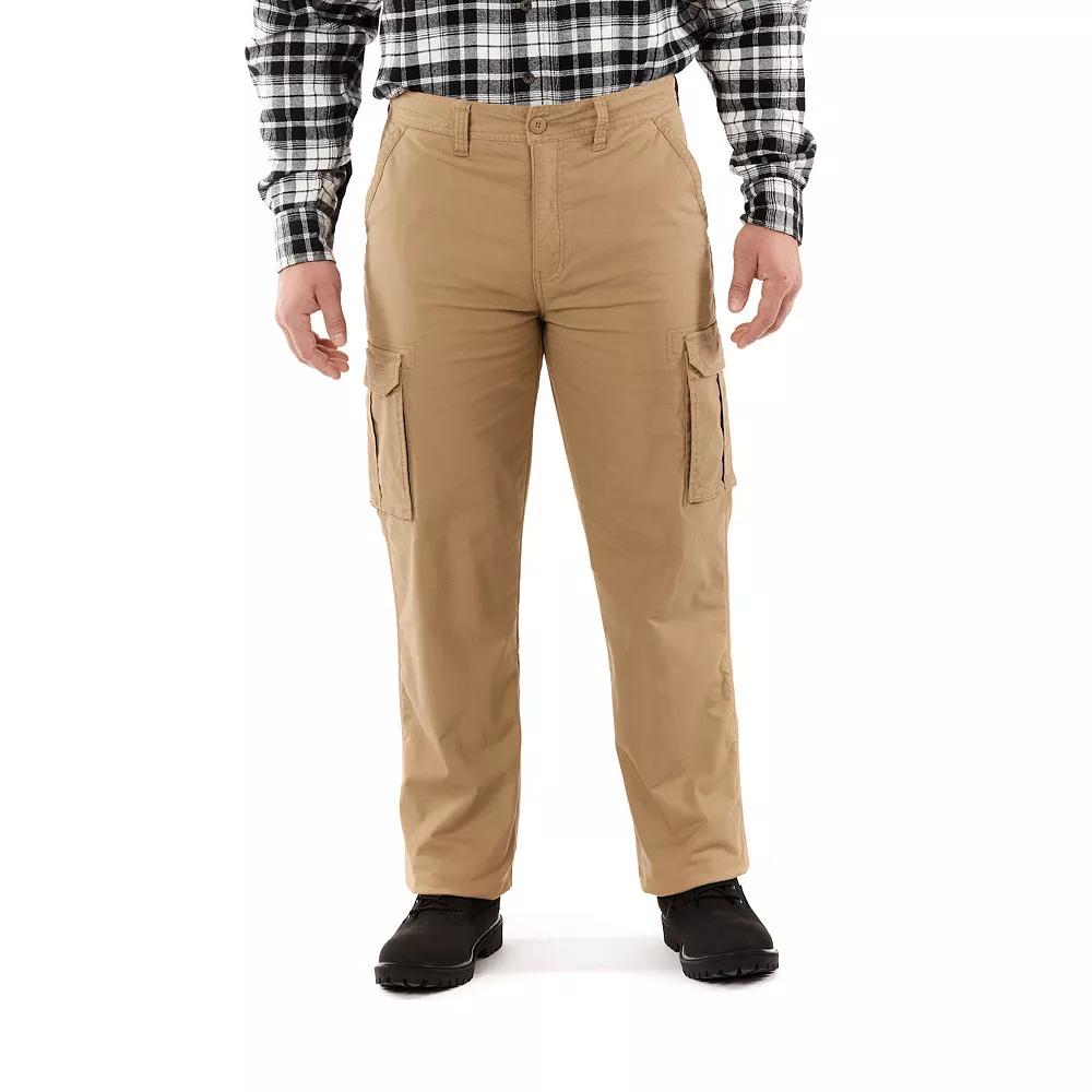 Men's Smith's Workwear Stretch Fleece-Lined Canvas Cargo Pant,  Product Image