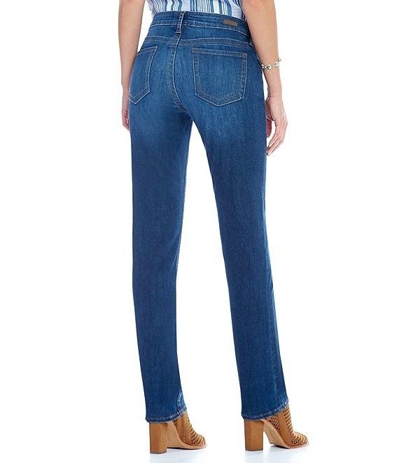 KUT from the Kloth Petite Size Stevie Slight Knicking Straight Leg Jeans Product Image
