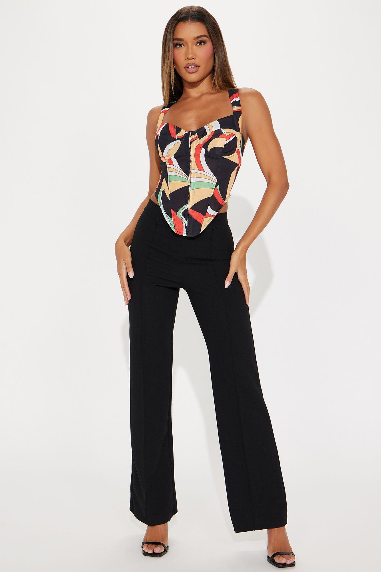 Out In Miami Corset Top - Multi Color Product Image