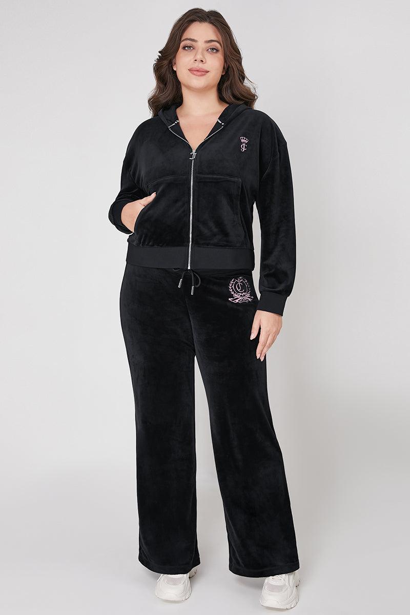Plus-Size Wide Leg Track Pants Product Image