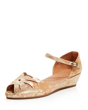 Gentle Souls Womens Lily Moon Leather Wedge Flats Product Image