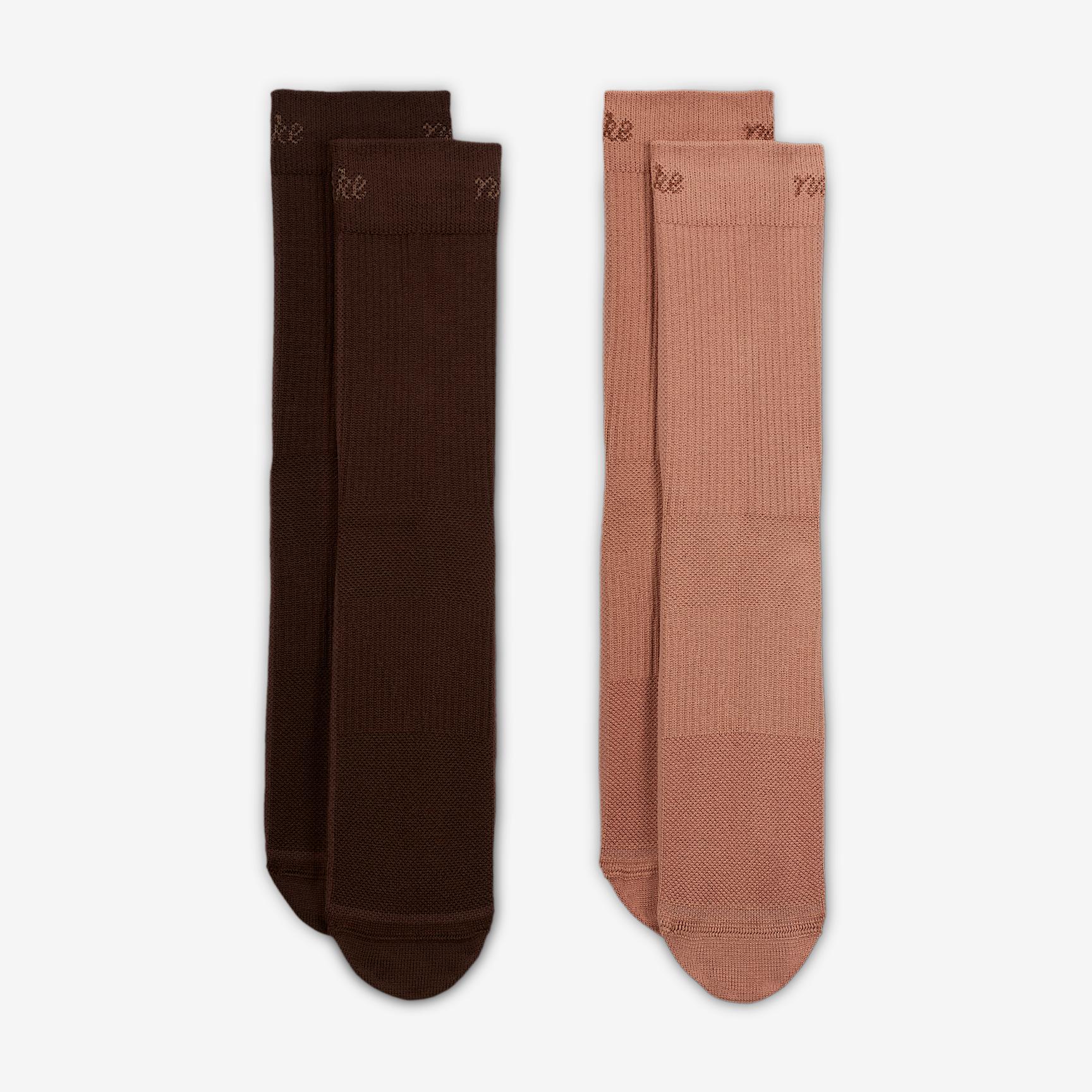 Nike Womens Everyday Plus Lightweight Crew Socks (2-Pair) | HQ7762-903 Product Image