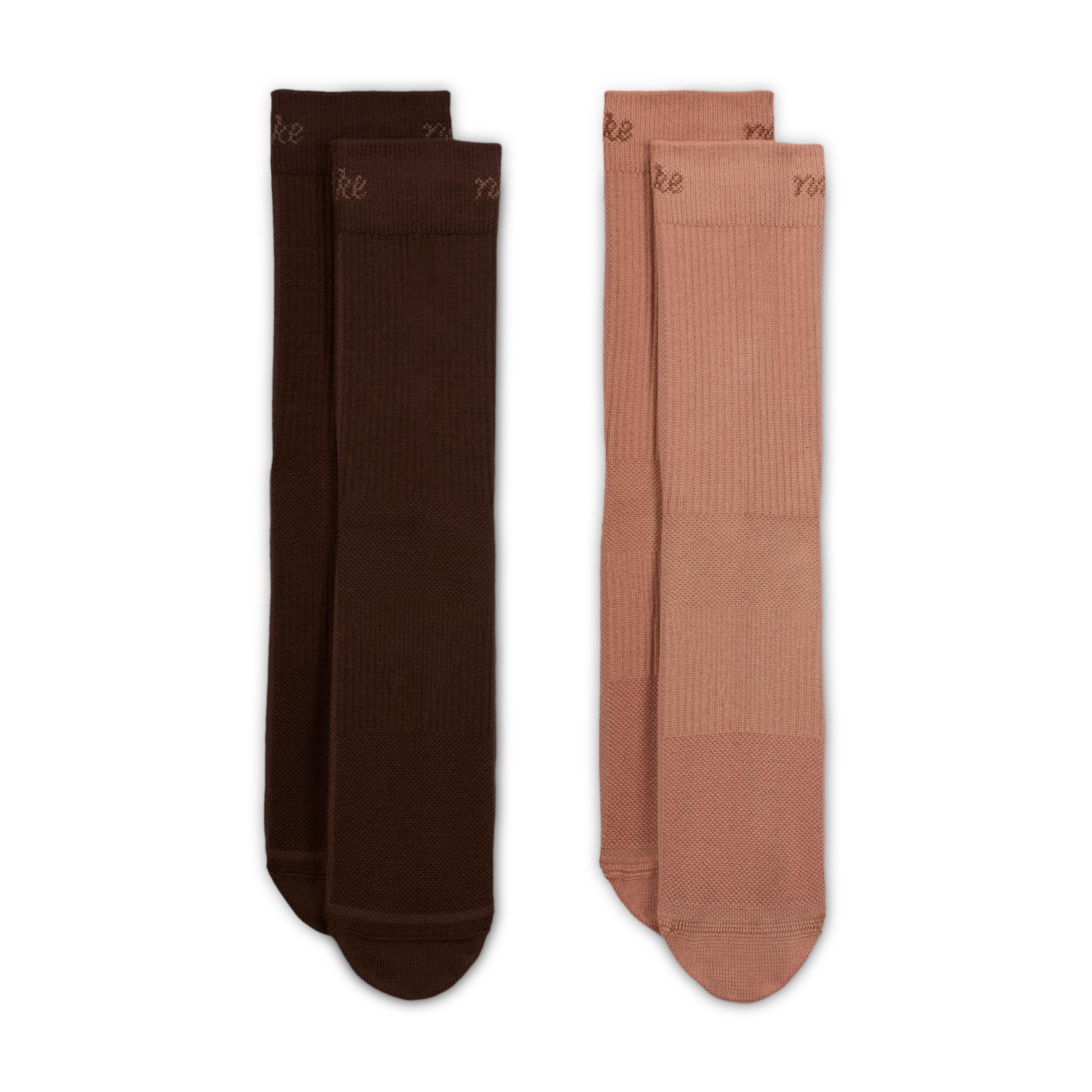 Nike Womens Everyday Plus Lightweight Crew Socks (2-Pair) | HQ7762-903 Product Image