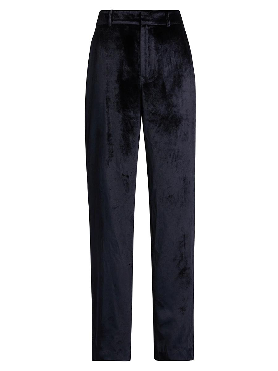 Womens Chateau Wide-Leg Velvet Pants Product Image