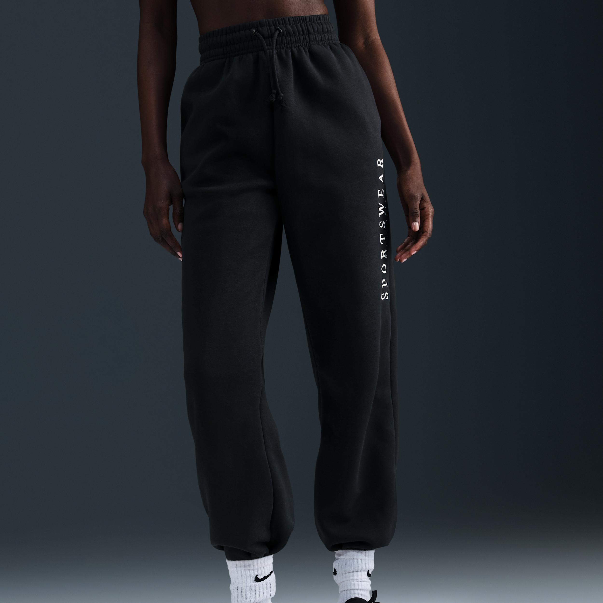 Womens Nike Sportswear Phoenix Fleece High-Waisted Oversized Sweatpants | HV4669-010 Product Image