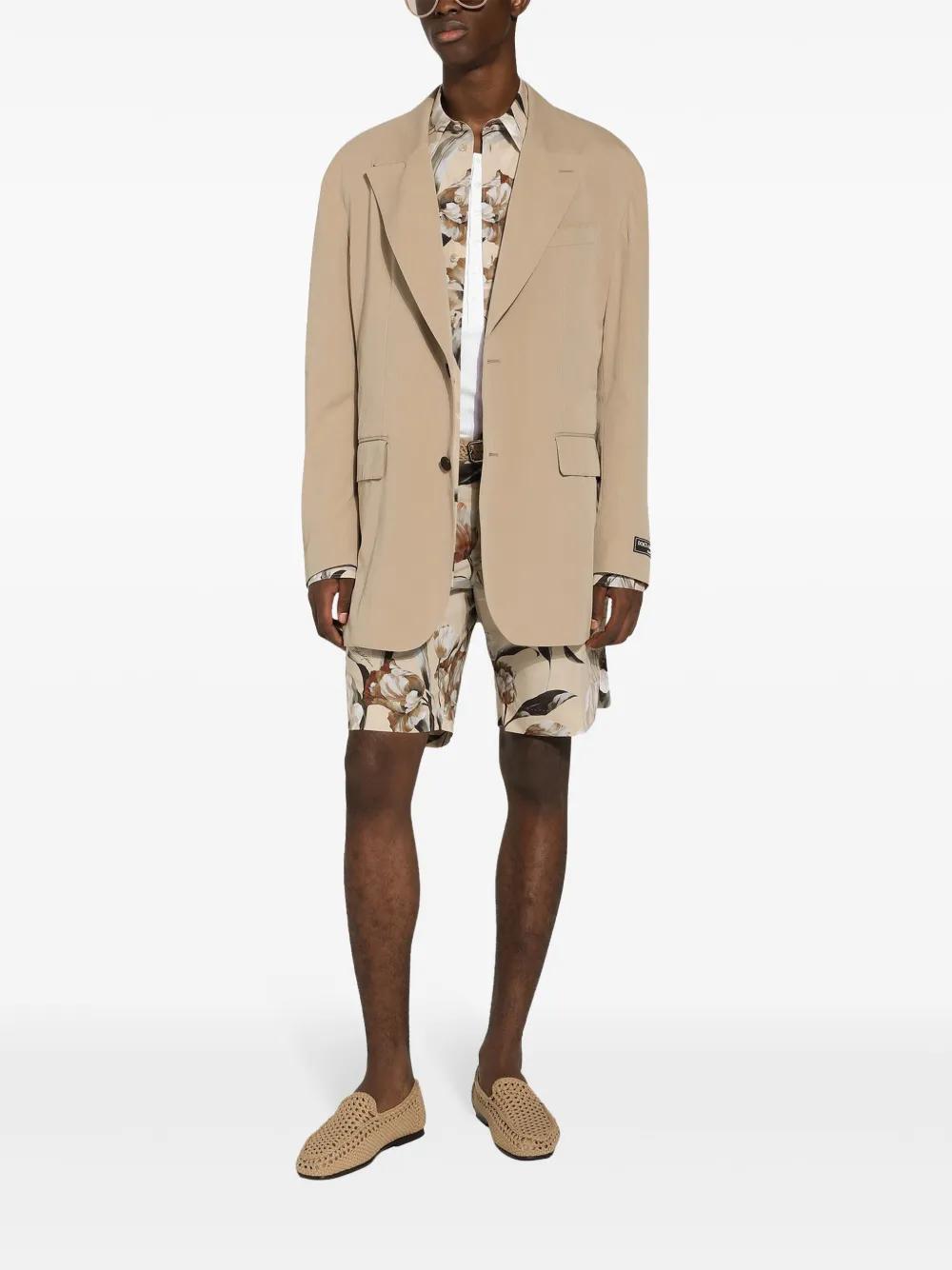 floral-print poplin shirt Product Image