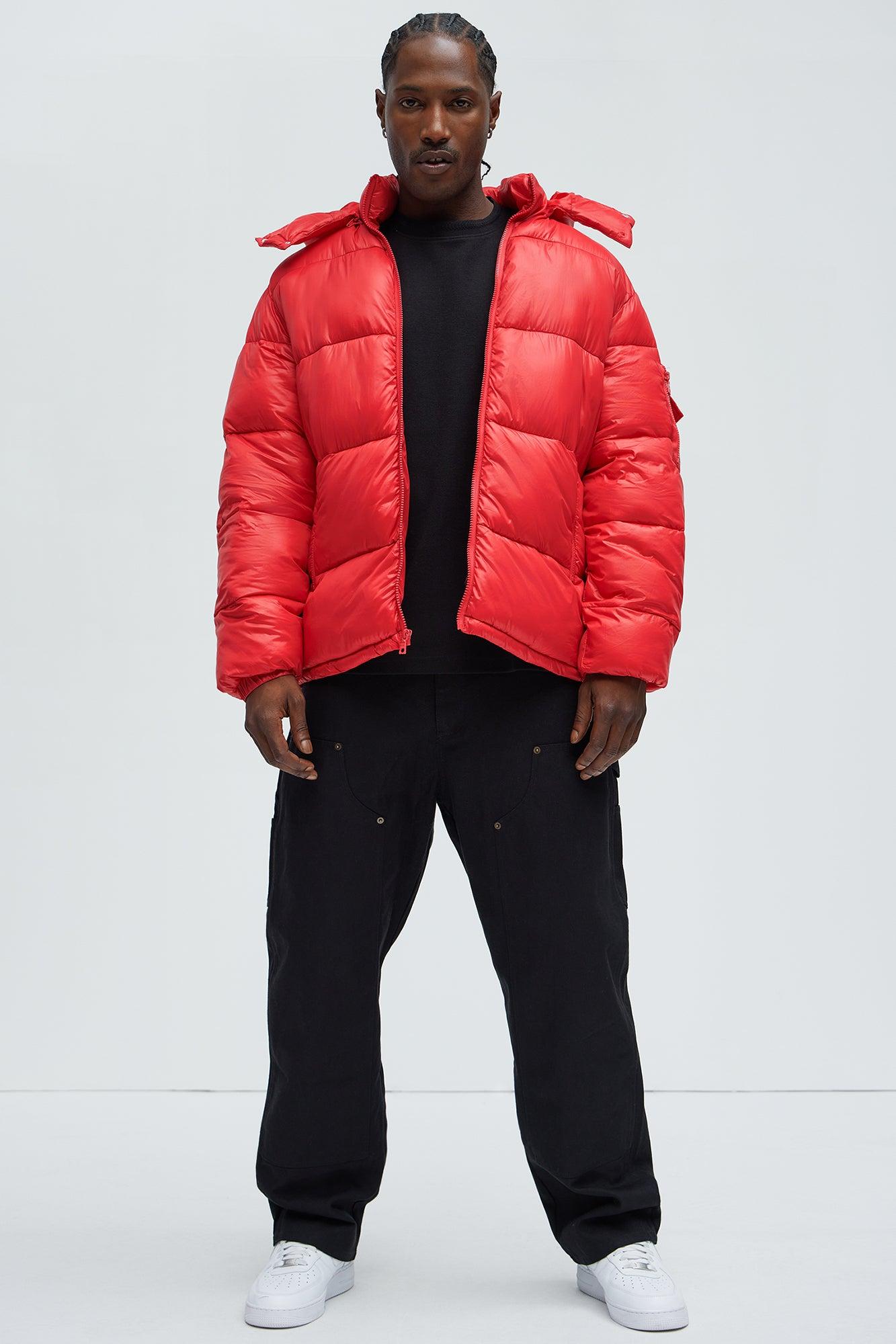 Nixer Puffer Jacket - Red Male Product Image