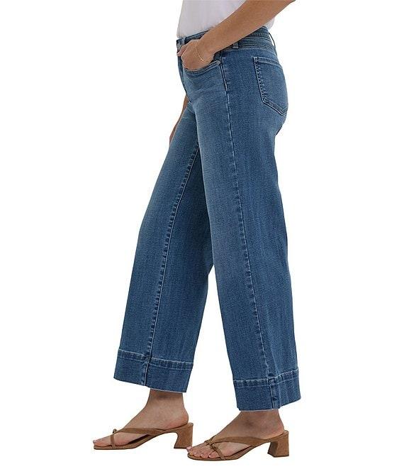 NYDJ Teresa Wide Leg Deep Hemline Lift Tuck® Ankle Jeans Product Image