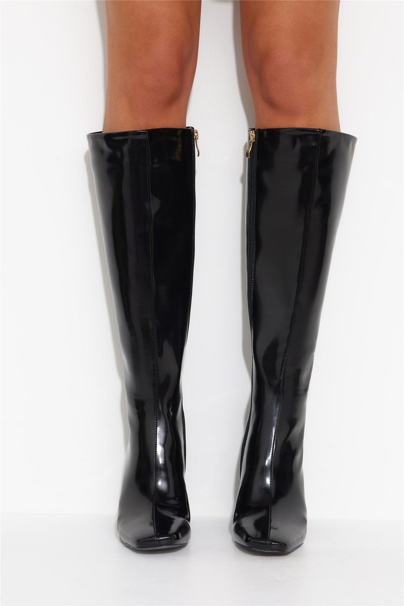BILLINI Hendrick Boot Black Semi Patent Product Image