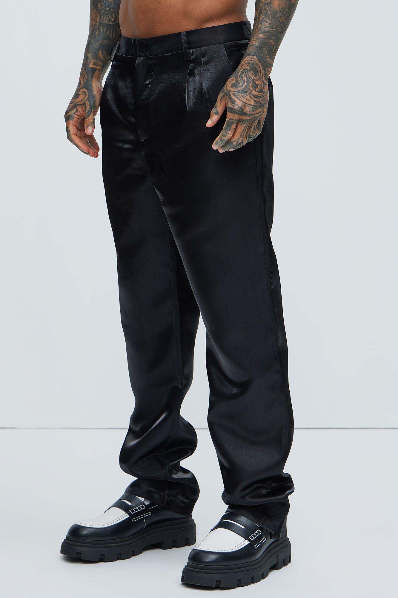 McGaw Slim Slit Trousers - Black Product Image
