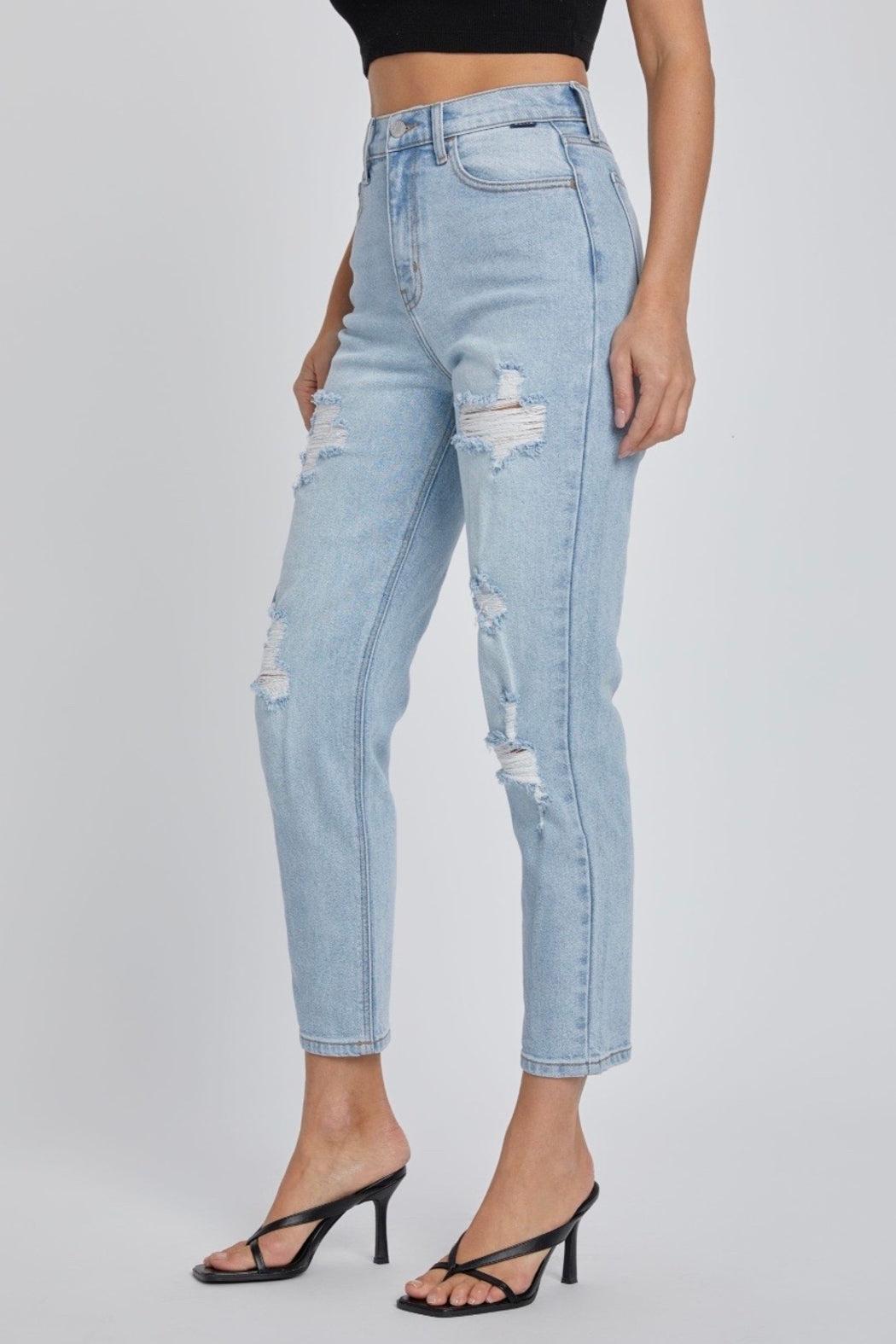 High Rise Mom Jean with Ankle Length Product Image