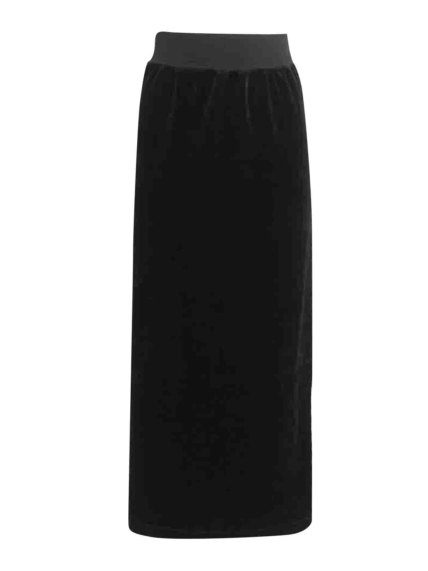 Hard Tail Velour Easy Fit Column Skirt (V-174) Product Image