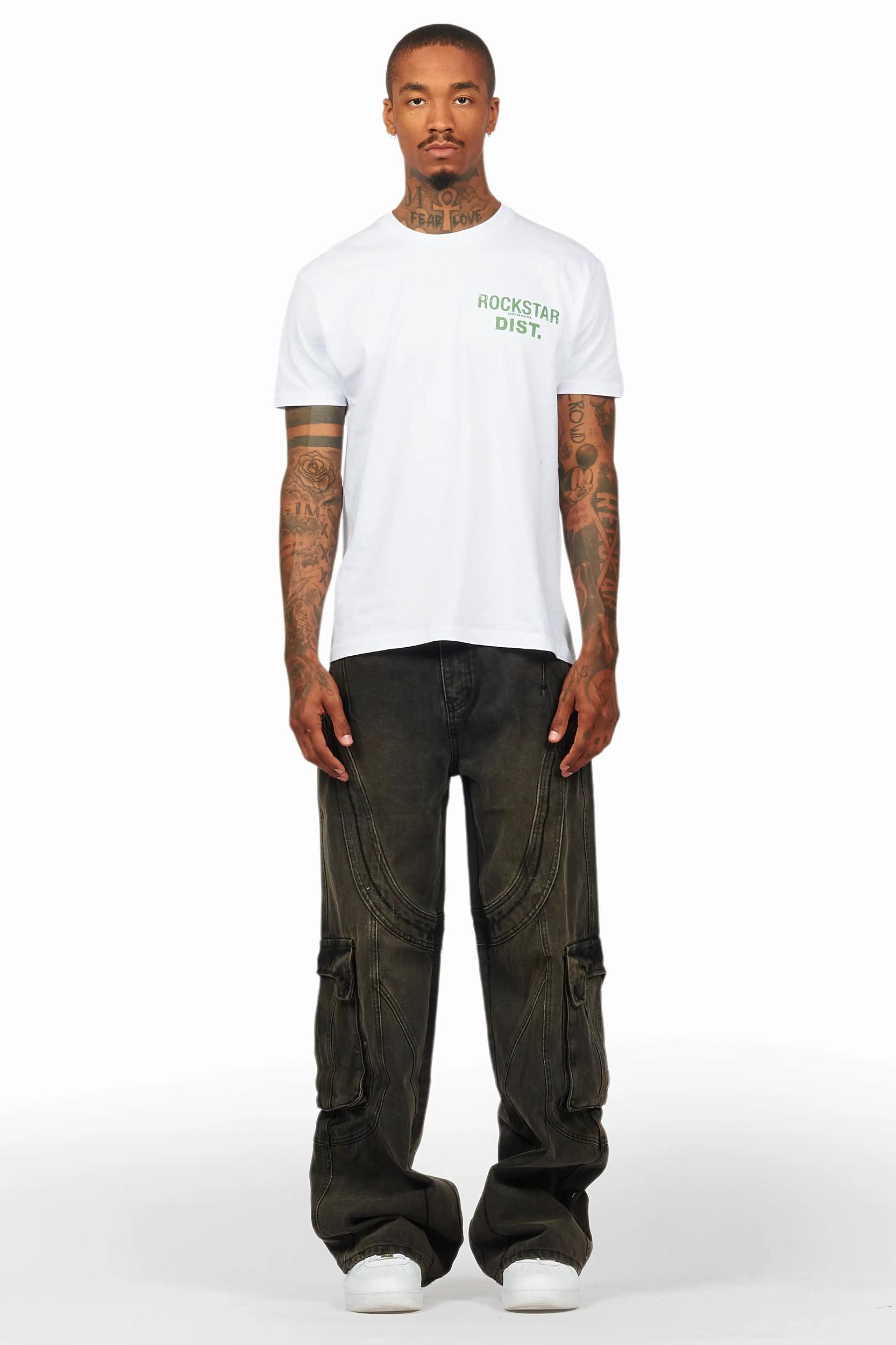 Denmot Dark Grey Baggy Fit Jean Male Product Image