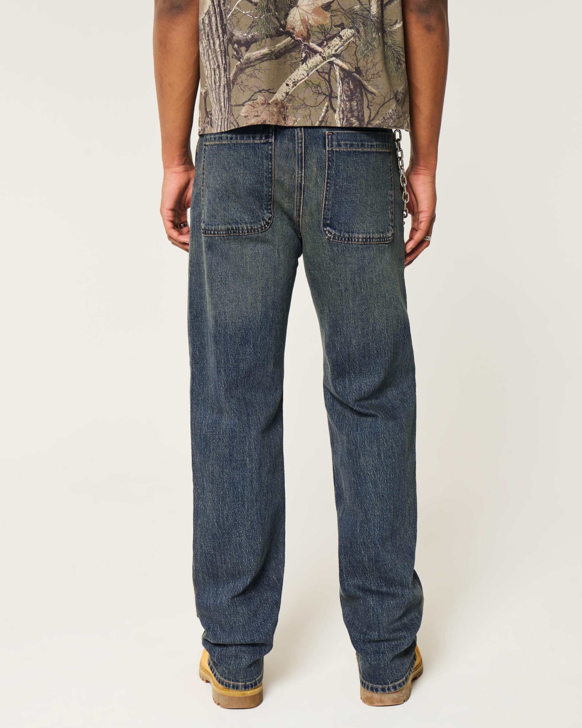 Dark Wash Baggy Jeans Product Image