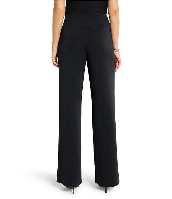 NIC + ZOE Knit Crepe Cummerbund Wide Leg Pants Product Image