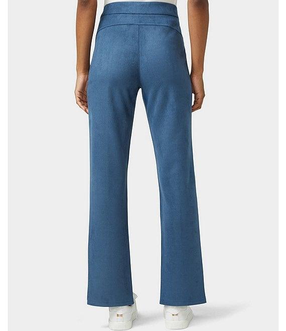 HUE High-Rise Suede Straight Split Front Leggings Product Image