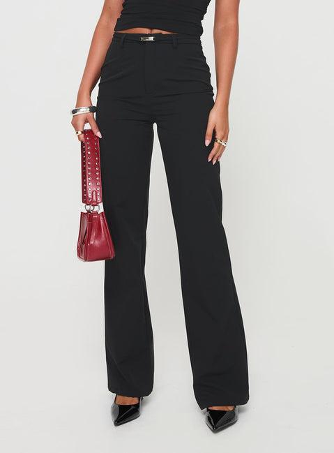 Flounce Pants Black Product Image