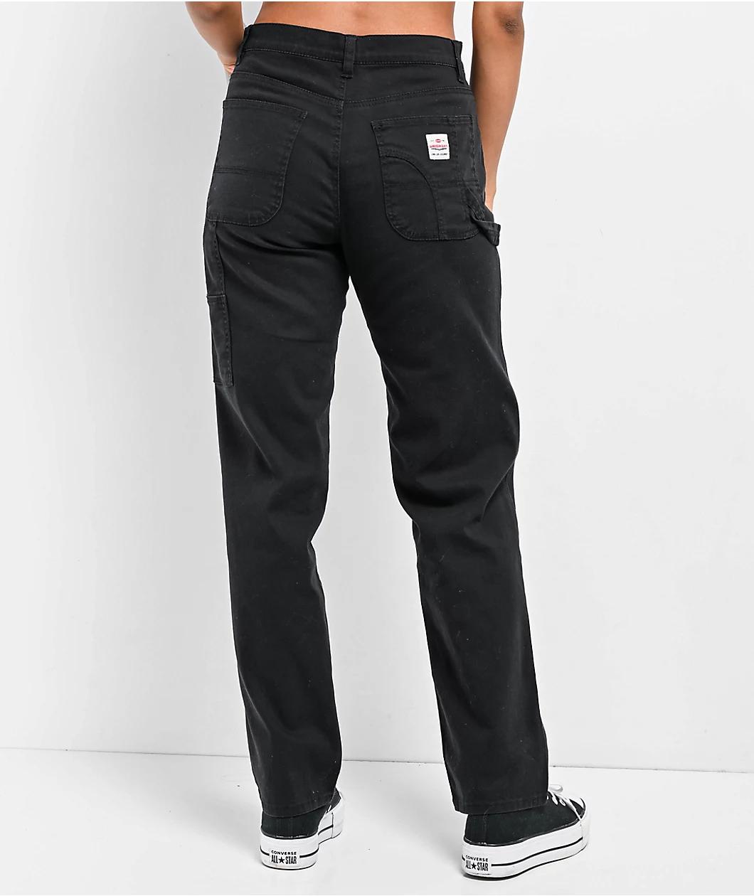 Unionbay Connor Straight Leg Black Pants Product Image