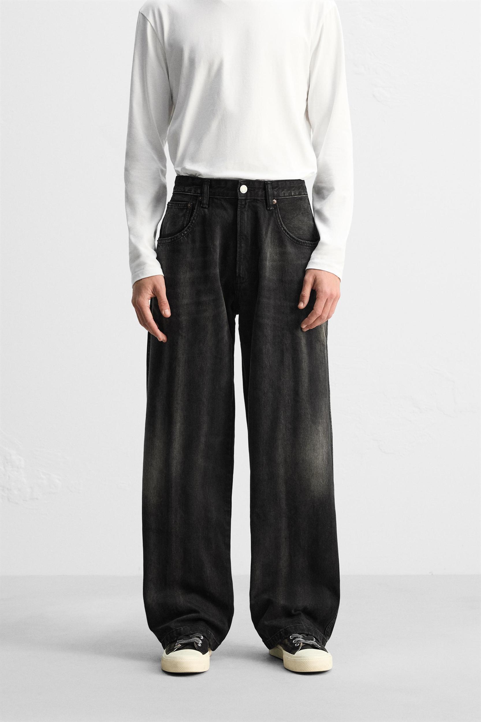 BAGGY FIT JEANS WITH SEAMS Product Image